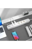 5 Prizli Akım Korumalı Uzatma Kablosu | 2xUSB-A + 2xUSB-C | 3680W - 2m Kablo - 3
