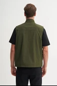 Cazador Regular Fit Baharlık Crinkle Kumaş Yelek-13285 - 3