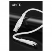 Joyroom S-M405 2.4A Lightning Şarj ve Data Kablosu PVC 2M Beyaz - 2