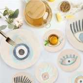 Mia Amulet Tatlı Tabağı - Asorti - 19 cm thumbnail 2