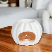 Deco Bona Seramik Buhurdanlık - Krem - 11,5 cm - 1