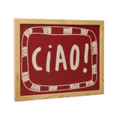 Deco Ciao Duvar Panosu - Kırmızı - 30x40 cm thumbnail 3