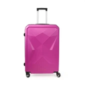 Travel Star Büyük Boy ABS Valiz - Pembe - 76x52x30 cm thumbnail 1