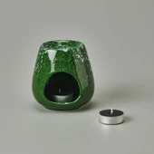 Deco Enyo Seramik Buhurdanlık - Yeşil - 11 cm - 1