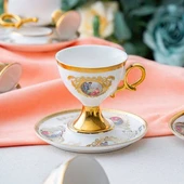 Rosanna 6'lı Kahve Fincan Takımı - Renkli - 100 ml thumbnail 1