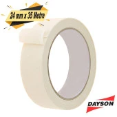 Dayson Maskeleme Bandı Kağıt Bant Beyaz 24 mm x 35 Metre - 1