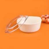 Borcam Kapaklı Tencere - Şeffaf - 25x22 cm thumbnail 2