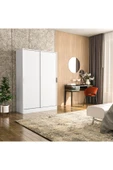 TUMBLERA Berceste Beyaz 2 Sürgü Kapaklı 10 Bölmeli Dolap Gardırop - 2