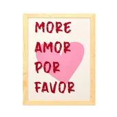 Deco Bold Hearts Duvar Panosu - Kırmızı / Pembe - 30x40 cm thumbnail 1