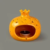 Deco Melograno Buhurdanlık - Turuncu - 10 cm - 2