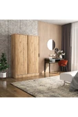 TUMBLERA Berceste Atlantik Çam 2 Sürgü Kapaklı 8 Bölmeli Dolap Gardırop - 2