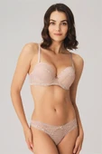 AmoraSecret AmoraSecret Balenli Destekli Dolgulu Dantelli Sütyen ve String Takım - 1