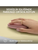 Logitech M350s Pebble 2 Bluetooth Kablosuz Sessiz Kompakt Mouse - Pembe - 5