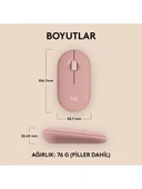 Logitech M350s Pebble 2 Bluetooth Kablosuz Sessiz Kompakt Mouse - Pembe - 6