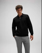 ELLESSE EM602-BK Erkek Siyah Yarım Fermuarlı Polo Sweat - 2