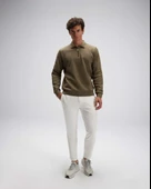 ELLESSE EM602-KH Erkek Haki Yarım Fermuarlı Polo Sweat - 5