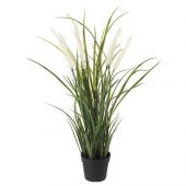 Yapay Çiçek Çim-Beyaz Uçlu IKEA 9 Cm Yapay Bitki Ev Dekorasyon - 1