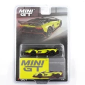 Eğitici Çocuk Mini GT 1/64 Lamborghini Aventador SVJ 63 Roadster Verde Shock - Blister Paket thumbnail 2