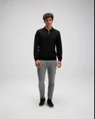 ELLESSE EM602-BK Erkek Siyah Yarım Fermuarlı Polo Sweat - 4