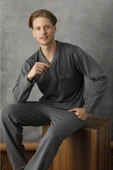 Kly 7033 Erkek Jivago Yaka Pijama Takım - 2