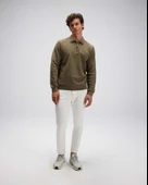 ELLESSE EM602-KH Erkek Haki Yarım Fermuarlı Polo Sweat - 3