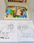 Mescid-i Nebevi 54 Parça Çocuk Puzzle – Hikâye Kitabı ve Boyama Kitabı Hediyeli, Özel Kutulu - 3
