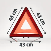 Üçgen Reflektörlü Araç Uyarı Levhası Katlanabilir Trafik Güvenlik Uyarı Levhası Acil Durum Yol Kenarı Ekipmanı thumbnail 4