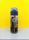 Fenerbahçe Taraftar Şeffaf Stad Figürlü 500 Ml Pipetli Suluk Matara - 1