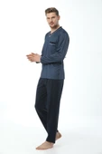Kly 7105 Erkek V Yaka Pijama Takımı - 2