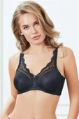 AmoraSecret Balenli Desteksiz Dolgusuz Toparlayıcı Dantelli Küçültücü Sütyen - 1