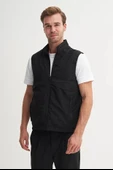 Cazador Regular Fit Baharlık Crinkle Kumaş Yelek-13285 - 3