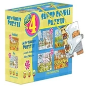 Mevsimler 4ü Bir Kutuda Süper Renkli Puzzle  2488 - 1