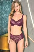 AmoraSecret AmoraSecret Balenli Desteksiz Dolgusuz Toparlayıcı Dantelli Küçültücü Sütyen ve Külot Takım - 2