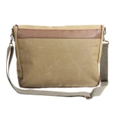 OLD COTTON CARGO 7171 UNISEX SU GEÇİRMEZ LEPTOP OMUZ ÇANTASI CAMEL - 5