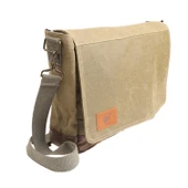 OLD COTTON CARGO 7171 UNISEX SU GEÇİRMEZ LEPTOP OMUZ ÇANTASI CAMEL - 3