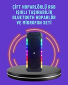 Ev ve Dış Mekan Kullanımına Uygun RGB Işıklı Hoparlör thumbnail 1