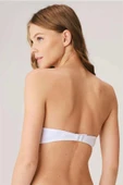 AmoraSecret AmoraSecret Balenli Destekli Dolgulu Askısız Straplez Günlük Klasik T-Shirt Sütyeni - 2