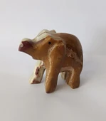 Fil Oniks Taşı Biblo Mermer Onix Ev Ofis Dekor Masa Süsü thumbnail 6