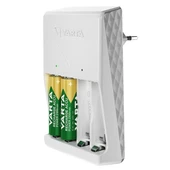 Varta Plug AA/AAA Kalem Pil Şarj Cihazı Aleti - 4 Adet 2100Mah AA HR6 NI-MH Şarj Edilebilir Pil Hediyeli thumbnail 3