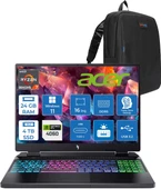 Acer Nitro 16 AN16-42 Amd R7 8845HS Aı 24GB Ddr5 4tb SSD 8GB/RTX4060 140W 16" Wuxga 180Hz IPS Windows 11 Home Taşınabilir Bilgisayar NHQSKEY004H05+ZETTAÇANTA thumbnail 1