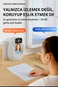 HD Akıllı Kamera Wi-Fi Destekli, Görüntülü Konuşma Destekli , Gece Görüşü, İnsan Takibi CR08 - 3