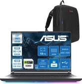 Asus Rog Strix G18 G815JMR Intel Core I9 14900HX 80GB 512GB+512GB SSD 8GB/RTX5060 115W Gddr7 18" 2.5k (2560 x 1600, Wqxga) 240Hz 3ms Freedos Taşınabilir Bilgisayar ZS9035F34+ZETTAÇANTA thumbnail 1