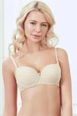 AmoraSecret AmoraSecret Balenli Desteksiz Dolgusuz Askıları Çıkabilen Günlük Klasik T-Shirt Sütyeni - 4