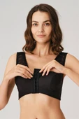 AmoraSecret AmoraSecret Balensiz Desteksiz Dolgusuz Geniş Askılı Toparlayıcı Önden Açılan Sırt Destekli Küçültücü Sütyen - 3