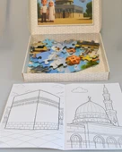 Mescid-i Aksa 54 Parça Çocuk Puzzle – Hikâye Kitabı ve Boyama Kitabı Hediyeli, Özel Kutulu - 4