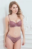 AmoraSecret AmoraSecret Balenli Destekli Dolgulu Askıları Çıkabilen Yaka Detaylı Çıkabilen Yaka Aksesuarlı Dantelli Süty - 2