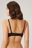 AmoraSecret AmoraSecret Balenli Desteksiz Dolgusuz Askıları Çıkabilen Yaka Detaylı T-Shirt Sütyeni - 2