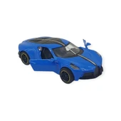 Çek Bırak Araba Metal - 6643-06 - Mavi thumbnail 1