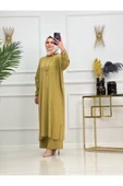 Kadın Tesettür Triko Takım, Pantolon&Tunik - 10