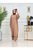 Kadın Tesettür Triko Takım, Pantolon&Tunik - 7